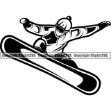 Sports Snowboarding Snowboard Skiing Ski ClipArt SVG