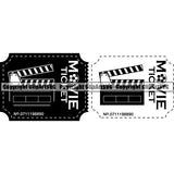 Acting Actor Movie Performer Performance Movie Ticket ClipArt SVG