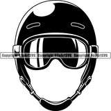 Sports Snowboarding Snowboard Skiing Ski Helmet Googles ClipArt SVG
