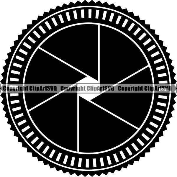 Photography Photographer Photograph Camera Shutter Speed Logo ClipArt SVG