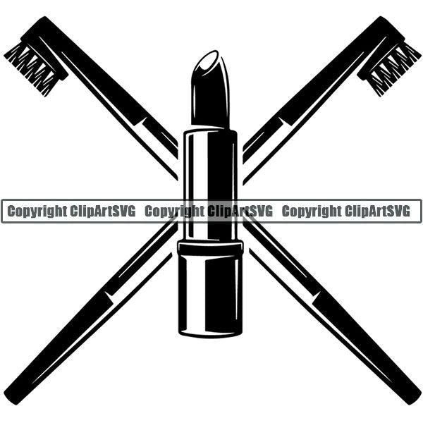 Fashion Beauty Cosmetology Cosmetics Makeup Logo 19 ClipArt SVG