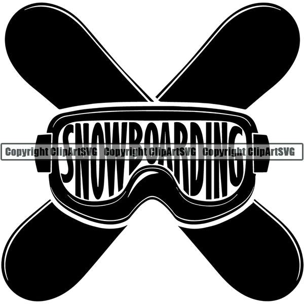 Sports Snowboarding Snowboard Skiing Ski Logo ClipArt SVG