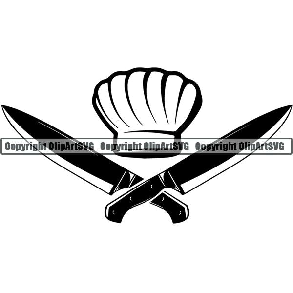 Cooking BBQ Bar-B-Que Barbque Chef Cook Butcher Logo ClipArt SVG