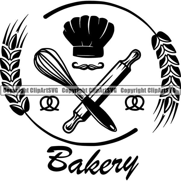 Cooking Baking Chef Cook Bake Baker Logo ClipArt SVG