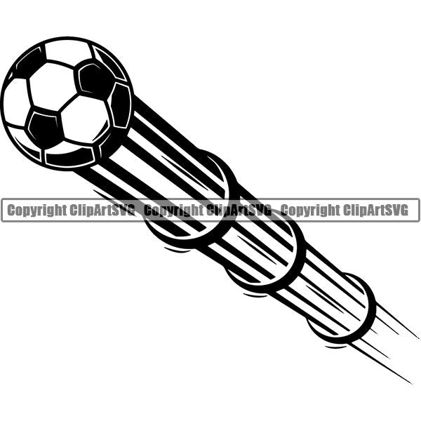 Sports Soccer Motion ClipArt SVG