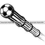 Sports Soccer Motion ClipArt SVG