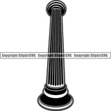 House Column Round ClipArt SVG