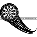 Sports Game Darts Motion ClipArt SVG