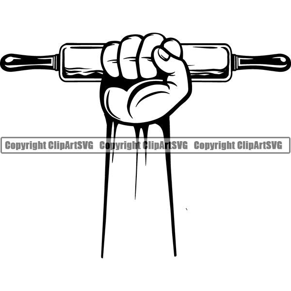 Cooking Baking Chef Cook Bake Baker Logo ClipArt SVG