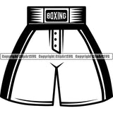 Sports Boxing Boxer MMA Fighter Shorts Trunks ClipArt SVG