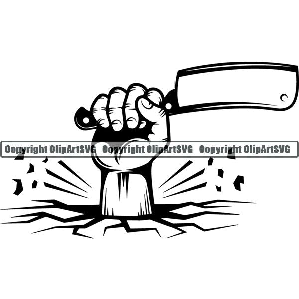 Cooking BBQ Bar-B-Que Barbque Chef Cook Butcher Logo ClipArt SVG