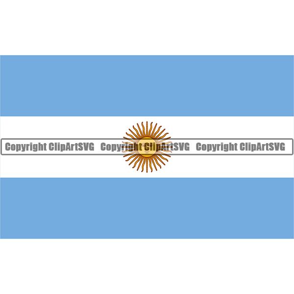Country Flag Square Argentina ClipArt SVG