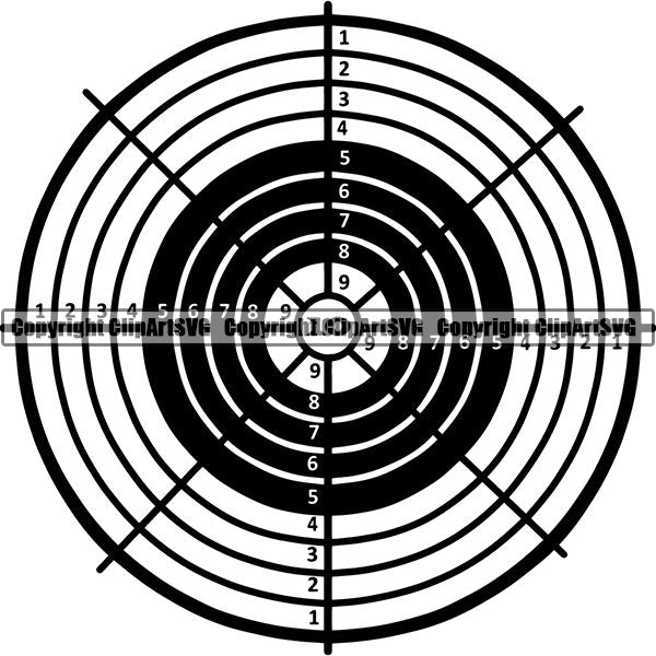 Military Weapon Gun Target ClipArt SVG