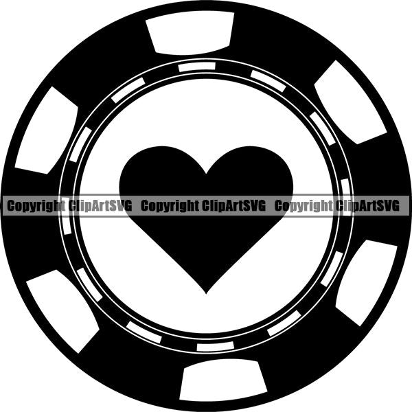 Game Poker Chip ClipArt SVG