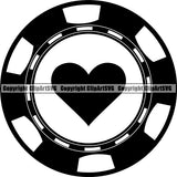 Game Poker Chip ClipArt SVG