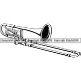 Music Musical Instrument Trumbone 6yyh7 ClipArt SVG