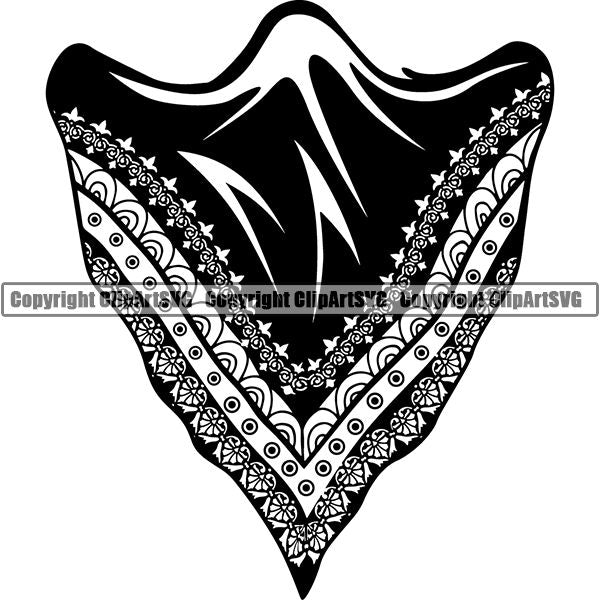 Gangster Thug Criminal Bandana ClipArt SVG