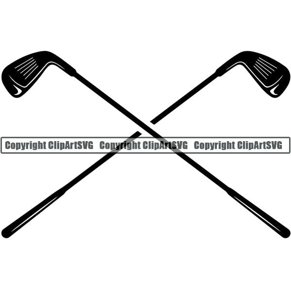 Sports Game Golf Logo ClipArt SVG