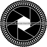Photography Photographer Photograph Camera Shutter Speed Logo ClipArt SVG
