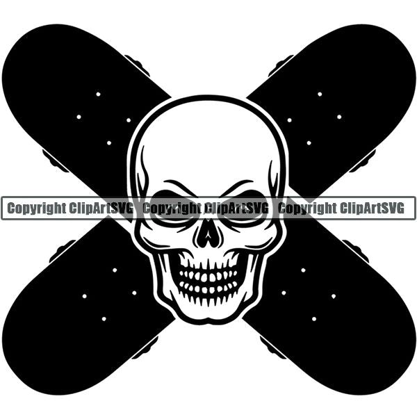 Sports Skateboarding Skateboard Logo ClipArt SVG