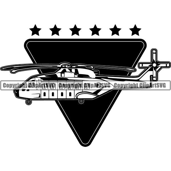 Military Weapon Helicopter Rescue Transport ClipArt SVG