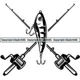 Sports Game Fishing Hunting Fish Hunt Logo ClipArt SVG