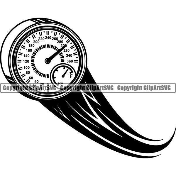 Sports Car Racing Motion ClipArt SVG