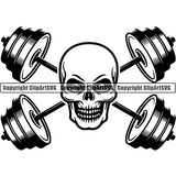 Gym Sports Bodybuilding Fitness Muscle Logo ClipArt SVG