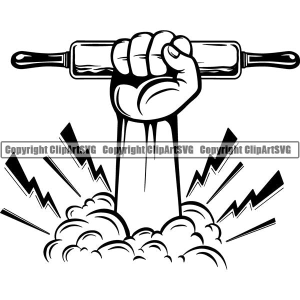 Cooking Baking Chef Cook Bake Baker Logo ClipArt SVG