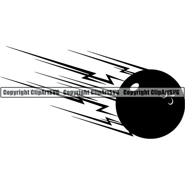 Sports Game Bowling Bowler Bowl Motion ClipArt SVG