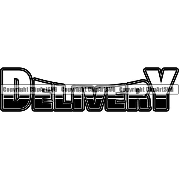 Truck Driver Trucking Trucker Driving Transportation Semi Tractor Trailer Text ClipArt SVG