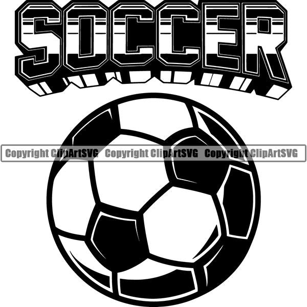 Sports Soccer Logo ClipArt SVG
