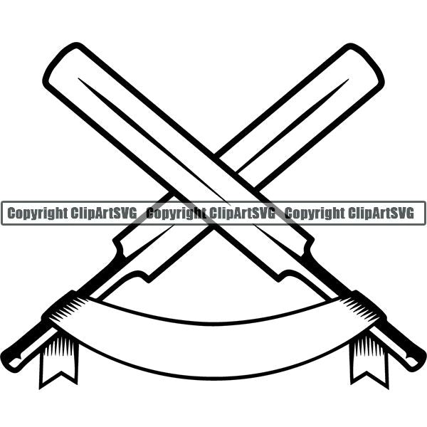 Sports Game Cricket ClipArt SVG