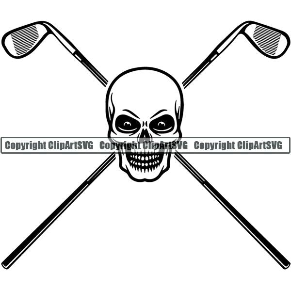 Sports Game Golf Logo ClipArt SVG