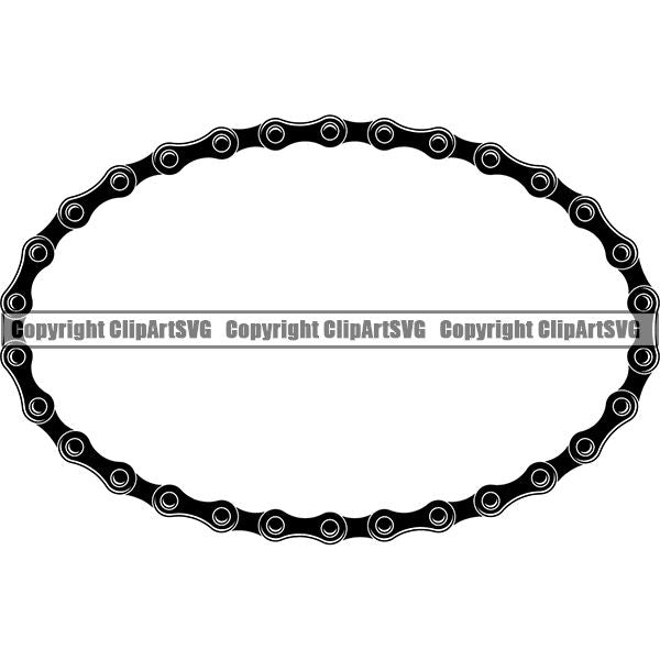Sports Bicycle Chain Black Highlight Oval.jpg
