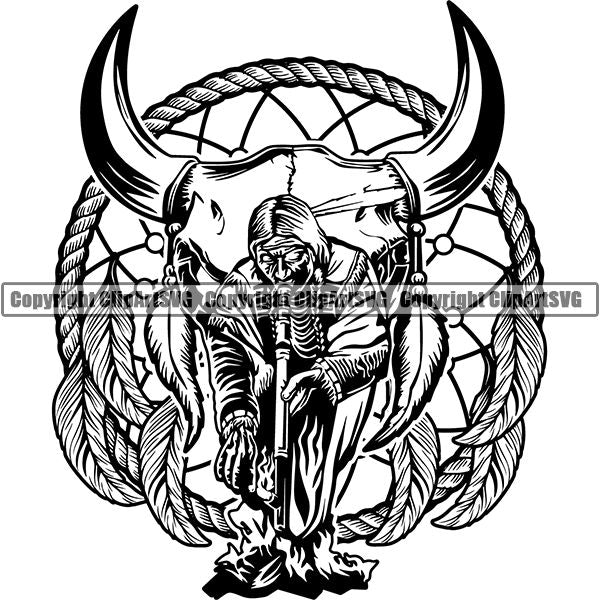 Native American Indian ClipArt SVG