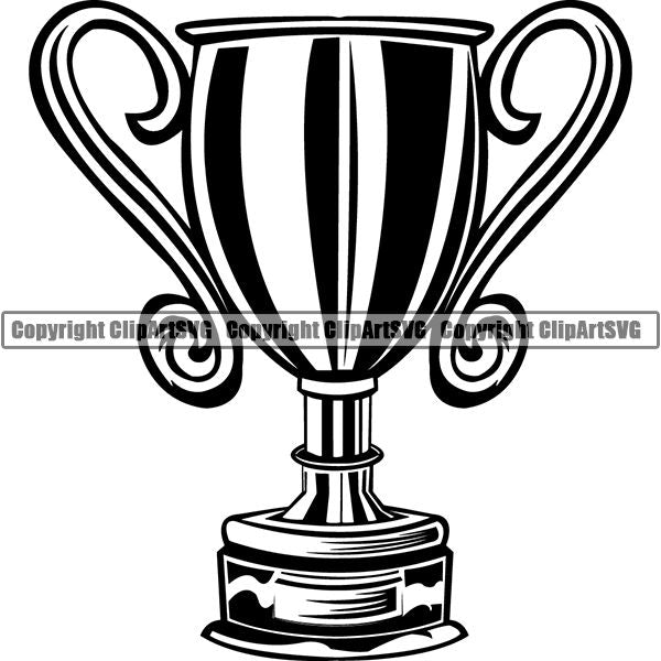 Sports Car Racing Trophy ClipArt SVG