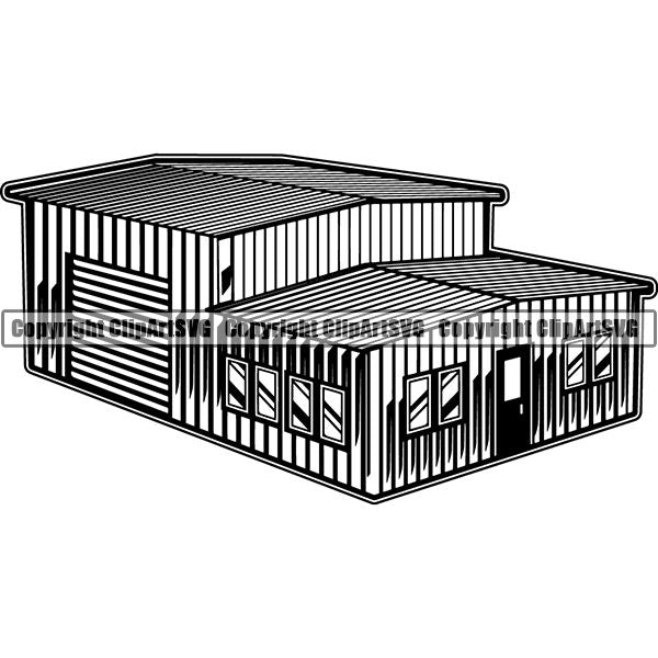 Business Office Advertising Money Shipping Shipping Storage Facility ClipArt SVG