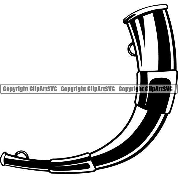 Sports Game Hunting Fishing Hunt Fish Horn ClipArt SVG