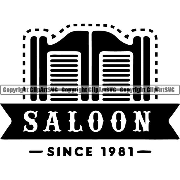 Occupation Cowboy Logo ClipArt SVG