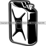 Mechanic Repair Shop Garage Oil Can ClipArt SVG