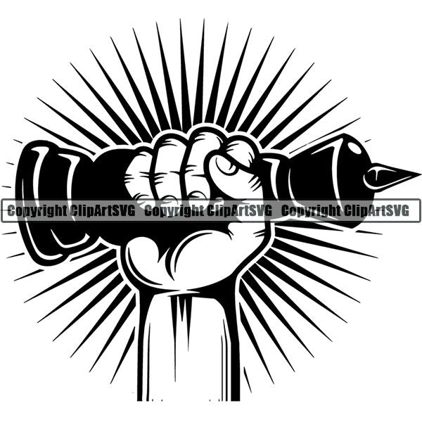 Game Chess Hand Sunburst ClipArt SVG