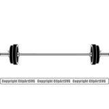 Gym Sports Bodybuilding Fitness Muscle Barbell ClipArt SVG