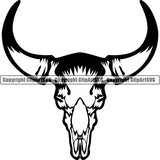 Occupation Cowboy Bull Skull 5tg4d ClipArt SVG