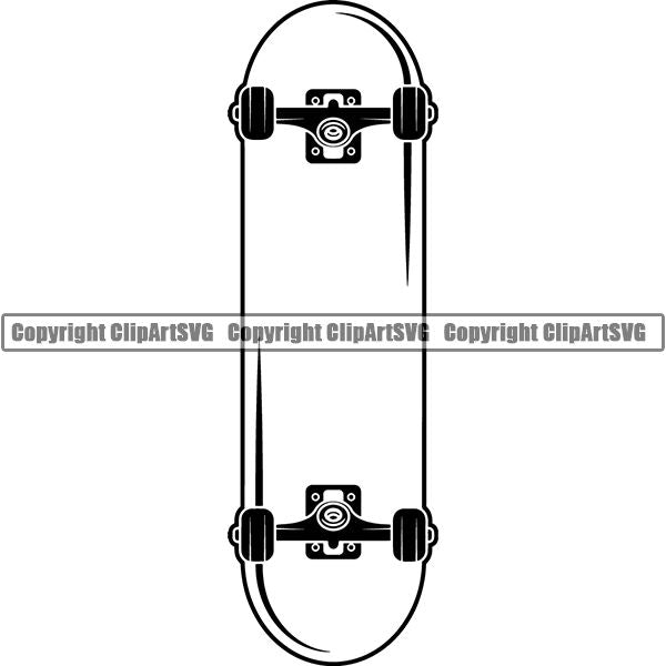Sports Skateboarding Skateboard Skateboard ClipArt SVG