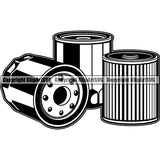 Mechanic Repair Shop Garage Oil Filter ClipArt SVG