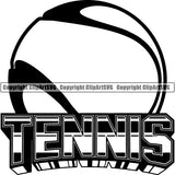Sports Game Tennis Logo ClipArt SVG
