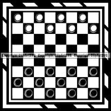 Game Checkers Board Setup ClipArt SVG