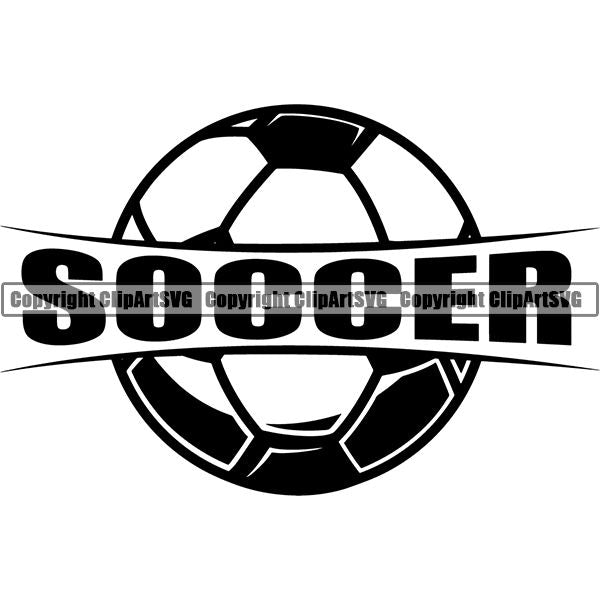 Sports Soccer Logo ClipArt SVG