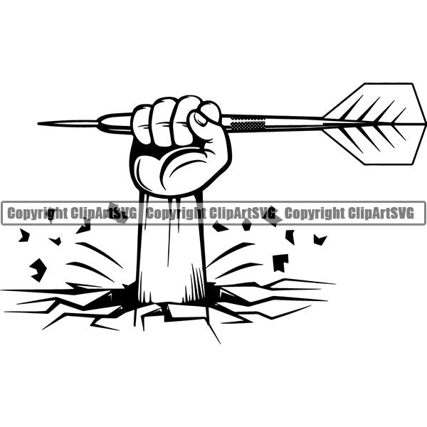Sports Game Darts Dart ClipArt SVG